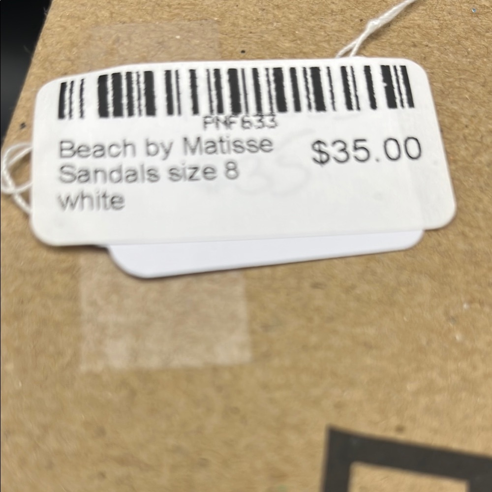 Women's White Sandals - Picture 4 of 4